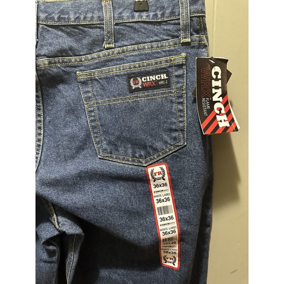 NEW Cinch WRX Flame Resistant Men's 36 x 36 HRC-2 ATPV 20.7 White Label Jeans